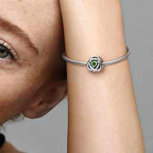 Pandora August Spring Green Eternity Circle Charm - Fifth Avenue Jewellers