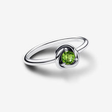 Load image into Gallery viewer, Pandora August Spring Green Eternity Circle Ring - Fifth Avenue Jewellers
