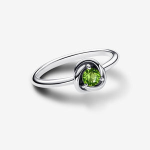 Pandora August Spring Green Eternity Circle Ring - Fifth Avenue Jewellers