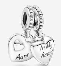 Load image into Gallery viewer, Pandora Aunt &amp; Niece Split Heart Dangle Charm - Fifth Avenue Jewellers
