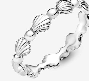 Pandora Beaded Seashell Band Ring - Fifth Avenue Jewellers