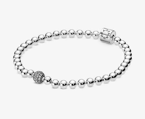Pandora Beads & Pavé Bracelet - Fifth Avenue Jewellers