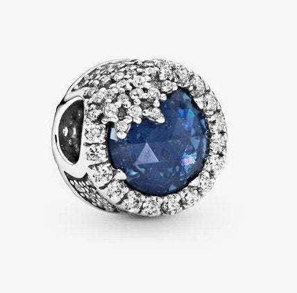 Pandora Blue Dazzling Snowflake Charm - Fifth Avenue Jewellers