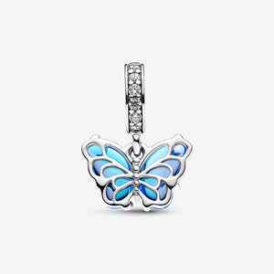 Pandora Blue Murano Glass Butterfly Dangle Charm - Fifth Avenue Jewellers
