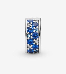 Pandora Blue Pavé Clip Charm - Fifth Avenue Jewellers