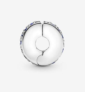 Pandora Blue Pavé Clip Charm - Fifth Avenue Jewellers