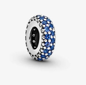 PANDORA Inspiration Within Spacer with Blue Crystal 791359NCB