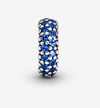 Load image into Gallery viewer, Pandora Blue Sparkle Spacer Charm - Fifth Avenue Jewellers
