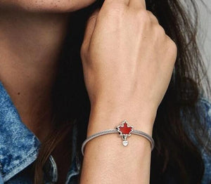 Pandora Canada Red Maple Leaf Charm - Fifth Avenue Jewellers