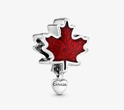 Pandora Canada Red Maple Leaf Charm - Fifth Avenue Jewellers