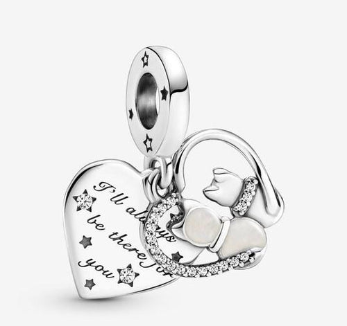 Pandora Cats & Hearts Dangle Charm - Fifth Avenue Jewellers