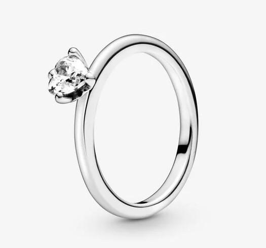 Pandora Clear Heart Solitaire Ring - Fifth Avenue Jewellers