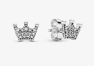 Pandora Crown Stud Earrings - Fifth Avenue Jewellers