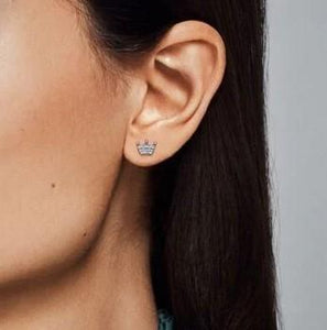 Pandora Crown Stud Earrings - Fifth Avenue Jewellers