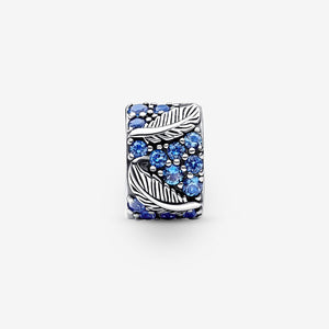 Pandora Curved Feather & Pavé Clip Charm - Fifth Avenue Jewellers