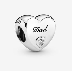 Pandora Dad Heart Charm - Fifth Avenue Jewellers