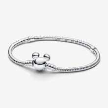 Load image into Gallery viewer, Pandora Disney Mickey Mouse Clasp Moments Snake Chain Bracelet - Fifth Avenue Jewellers
