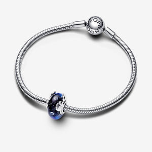 Pandora Disney Mickey Mouse & Minnie Mouse Blue Murano Glass Charm - Fifth Avenue Jewellers