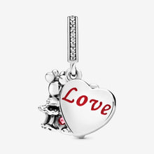 Load image into Gallery viewer, Pandora Disney Mickey Mouse &amp; Minnie Mouse Love Dangle Charm - Fifth Avenue Jewellers
