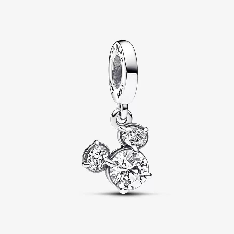 Pandora Disney Mickey Mouse Sparkling Head Silhouette Dangle Charm - Fifth Avenue Jewellers