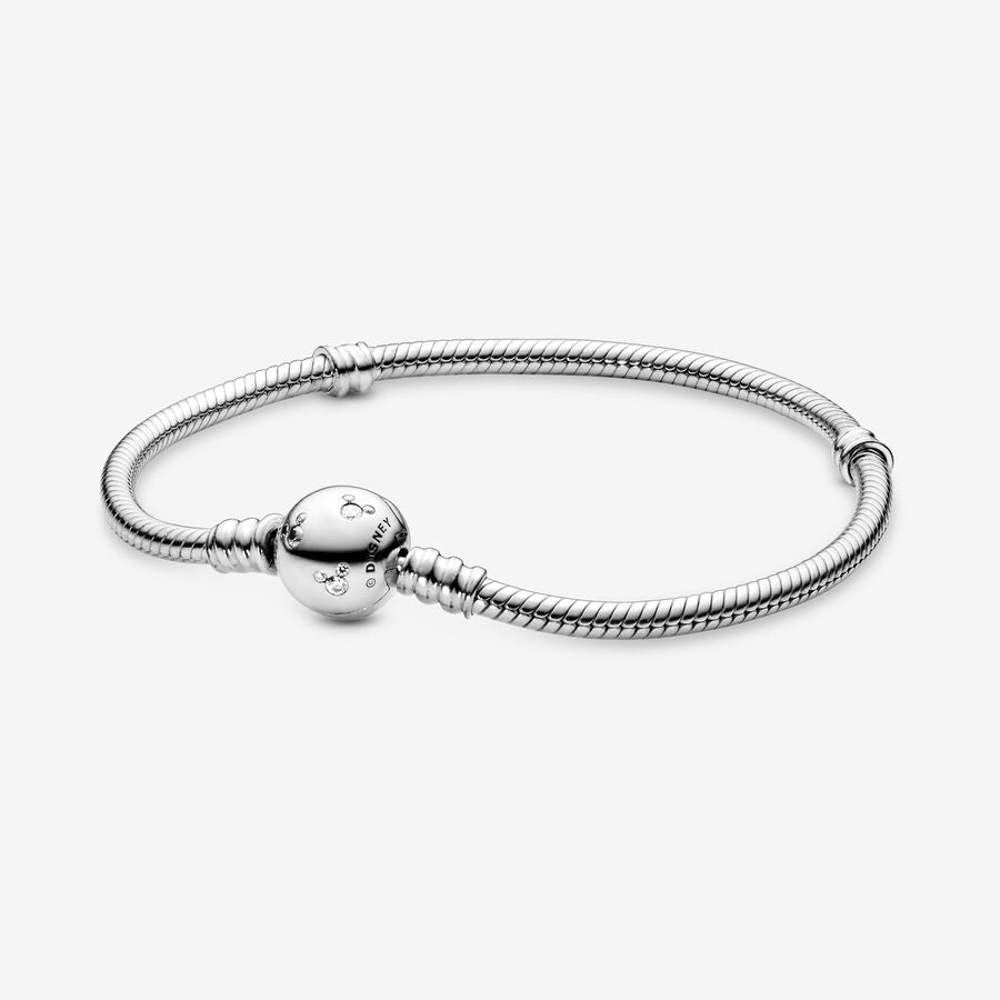 Pandora Disney Moments Sparkling Mickey Mouse & Snake Chain Bracelet - Fifth Avenue Jewellers