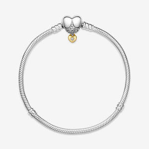 Pandora Disney Princess Moments Heart Snake Chain Bracelet - Fifth Avenue Jewellers