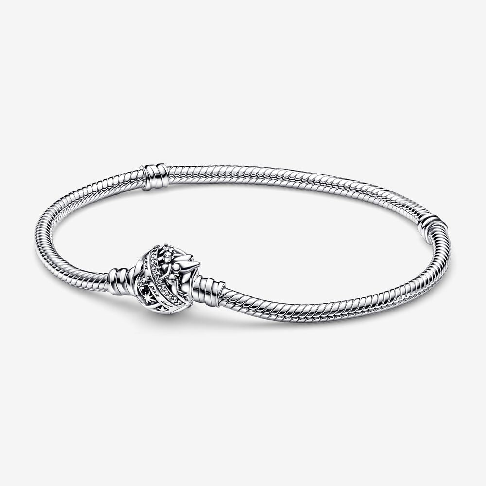 Pandora Disney Tinker Bell Clasp Moments Snake Chain Bracelet - Fifth Avenue Jewellers