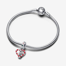 Load image into Gallery viewer, Pandora Double Candy Cane Heart Christmas Dangle Charm - Fifth Avenue Jewellers
