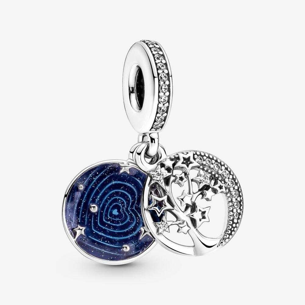 Pandora Double Dangle Tree & Galaxy Moon Charm - Fifth Avenue Jewellers