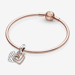 Pandora Entwined Hearts Double Dangle Charm - Fifth Avenue Jewellers