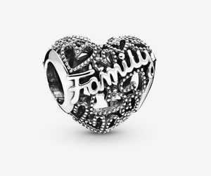 Pandora Family Heart Charm - Fifth Avenue Jewellers