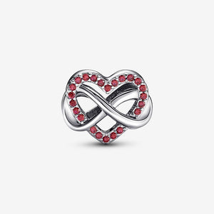 Pandora Family Infinity Red Heart Charm - Fifth Avenue Jewellers