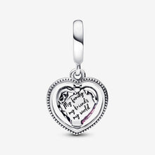 Load image into Gallery viewer, Pandora Family Spinning Heart Globe Dangle Charm - Fifth Avenue Jewellers
