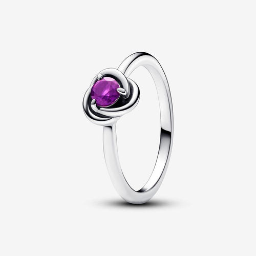 Pandora February Purple Eternity Circle Ring - Fifth Avenue Jewellers