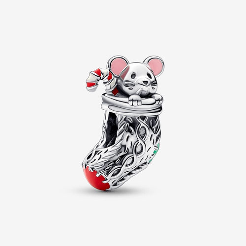 Pandora Festive Mouse & Stocking Charm - Fifth Avenue Jewellers