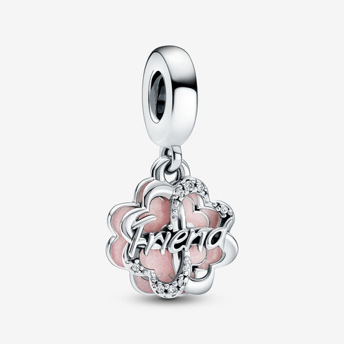 Pandora Four-leaf Clover Friendship Double Dangle Charm - Fifth Avenue Jewellers