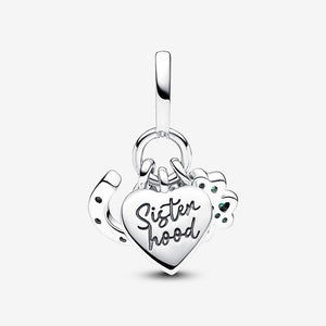 Pandora Four Leaf Clover, Heart and Horseshoe Triple Dangle Charm - Fifth Avenue Jewellers