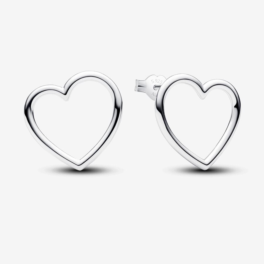 Pandora Front-facing Heart Stud Earrings - Fifth Avenue Jewellers