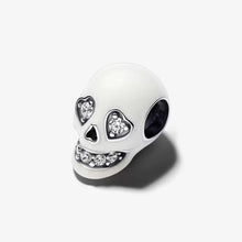 Load image into Gallery viewer, Pandora Glow-in-the-dark Sparkling Skull Charm - Fifth Avenue Jewellers
