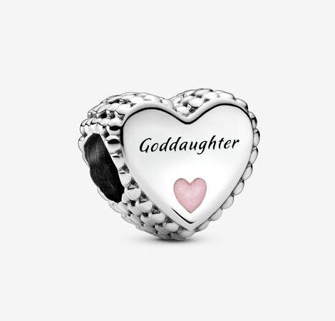 Pandora Goddaughter Heart Charm - Fifth Avenue Jewellers