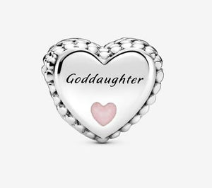 Pandora Goddaughter Heart Charm - Fifth Avenue Jewellers