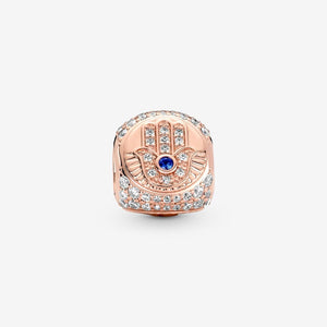 Pandora Hamsa, All-seeing Eye & Feather Three Sided Charm - Fifth Avenue Jewellers