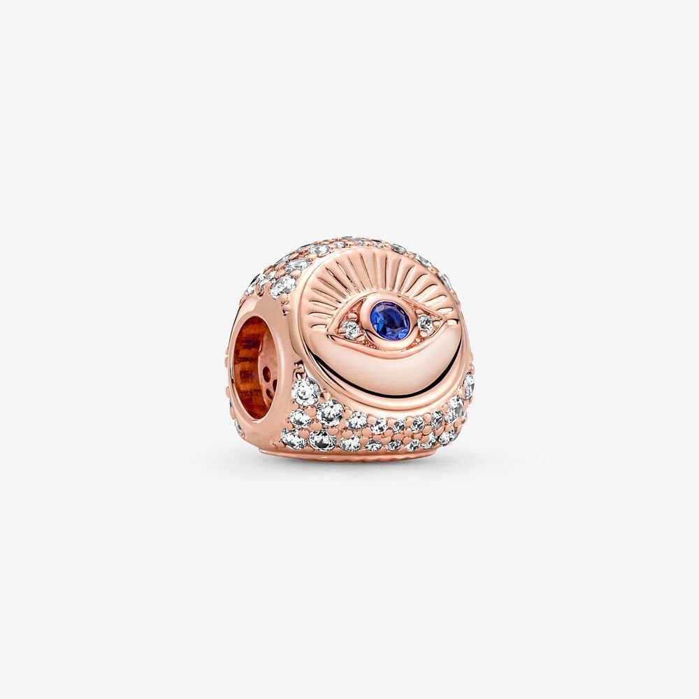 Pandora Hamsa, All-seeing Eye & Feather Three Sided Charm - Fifth Avenue Jewellers