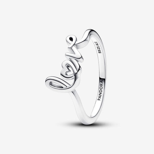 Pandora Handwritten Love Ring - Fifth Avenue Jewellers