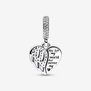 Pandora Heart & Angel Dangle Charm - Fifth Avenue Jewellers