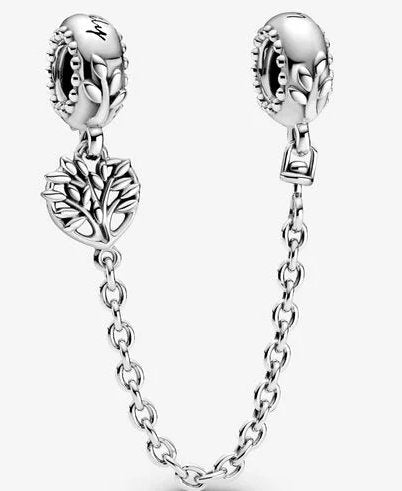 Pandora Heart Family Tree Safety Chain - Fifth Avenue Jewellers