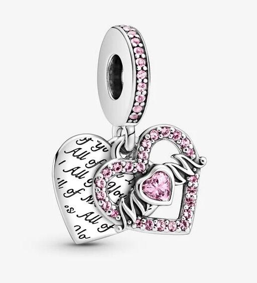 Pandora Heart & Mom Dangle Charm - Fifth Avenue Jewellers