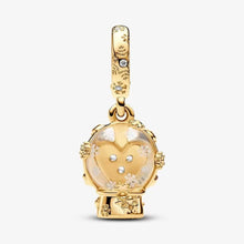 Load image into Gallery viewer, Pandora Heart Snowflake Snow Globe Dangle Charm - Fifth Avenue Jewellers
