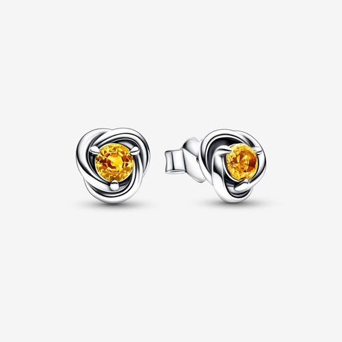 Pandora Honey Eternity Circle Stud Earrings - Fifth Avenue Jewellers