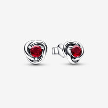 Load image into Gallery viewer, Pandora July Crystal Birthstone Eternity Circle Stud Earrings - Fifth Avenue Jewellers
